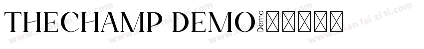 THECHAMP DEMO字体转换